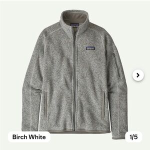 Patagonia Birch White Heather Full-Zip Fleece Jacket
